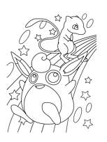 coloriage pokemon rondoudou et celepi